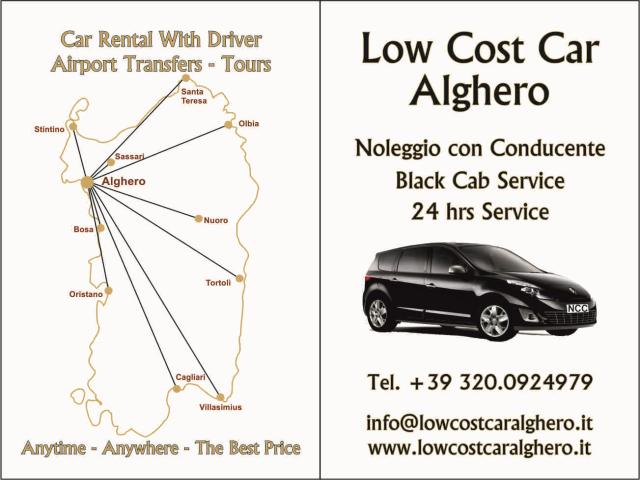 Low Cost Car Alghero Servizio di Noleggio Con Conducente